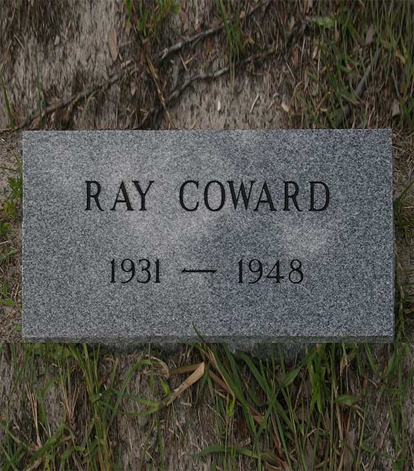 Ray Coward Gravestone Photo