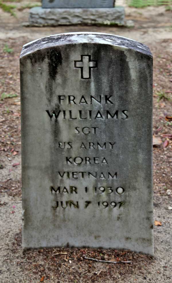 Frank Williams Gravestone Photo