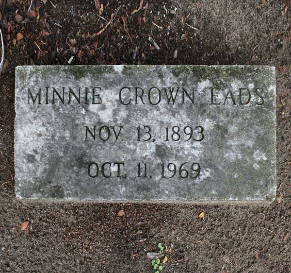 Minnie Crown Eads Gravestone Photo