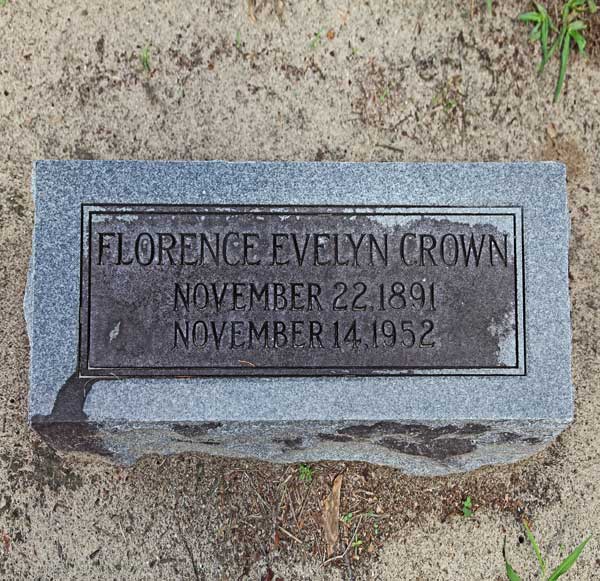 Florence Evelyn Crown Gravestone Photo