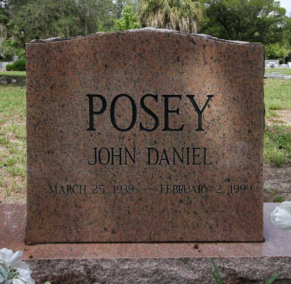 John Daniel Posey Gravestone Photo
