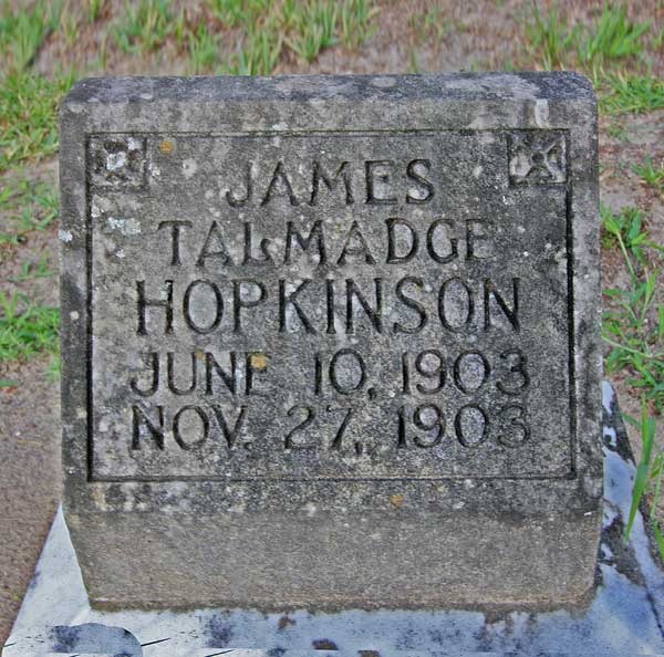 James Talmadge Hopkinson Gravestone Photo