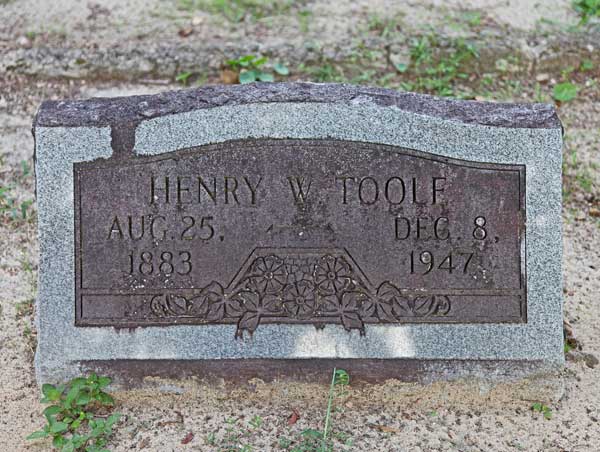 Henry W. Toole Gravestone Photo