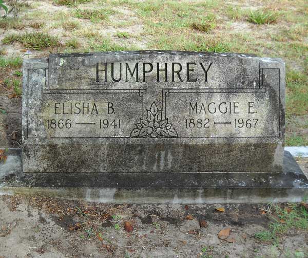 Elisha B. & Maggie E. Humphrey Gravestone Photo