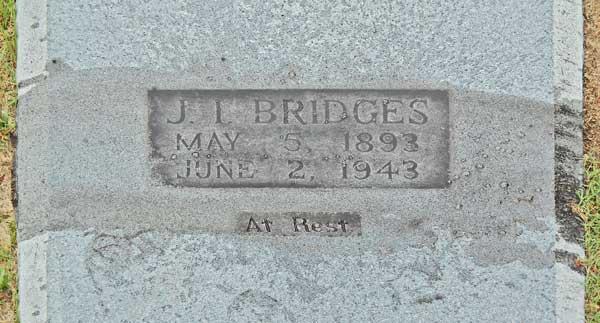 J.L. Bridges Gravestone Photo