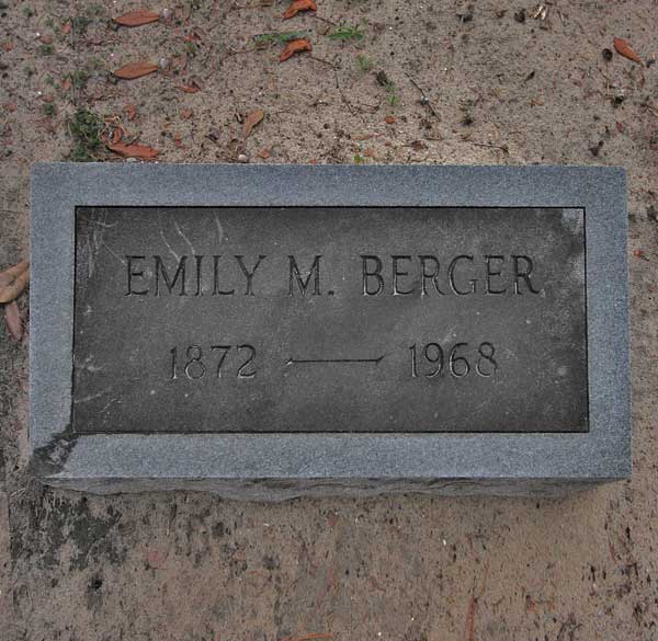 Emily M. Berger Gravestone Photo