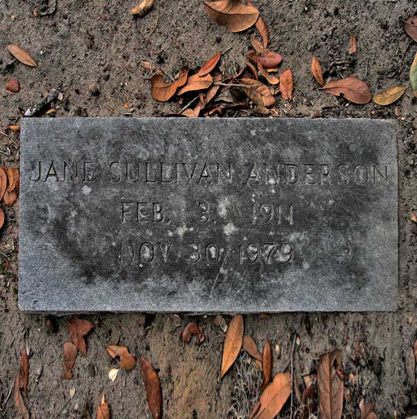 Jane Sullivan Anderson Gravestone Photo