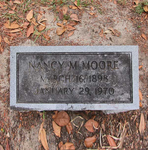 Nancy M. Moore Gravestone Photo