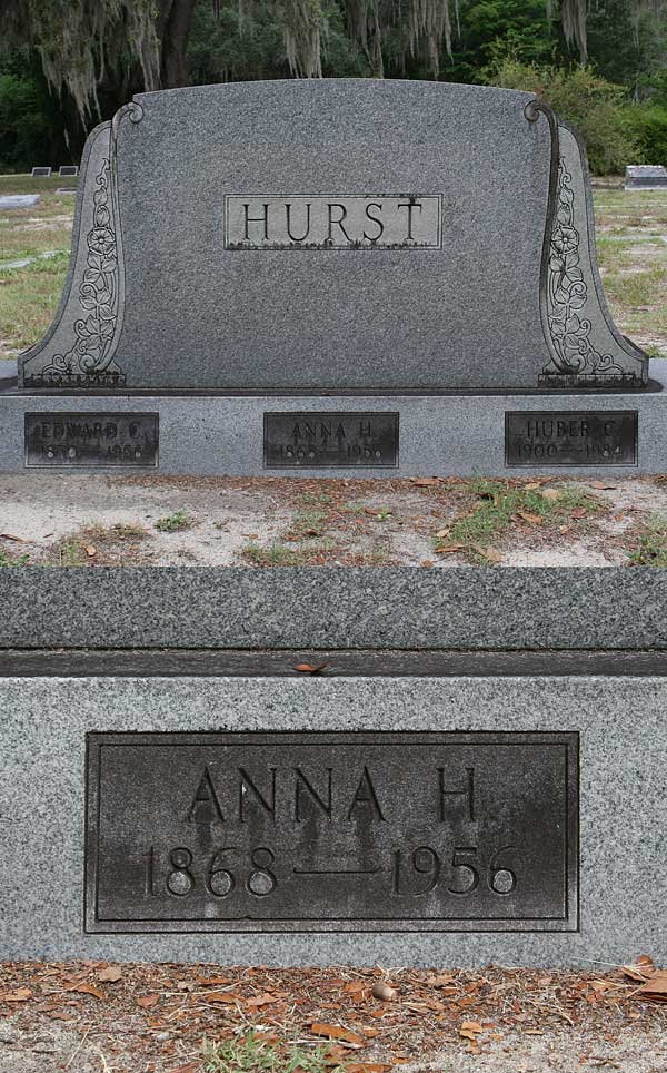 Anna H. Hurst Gravestone Photo