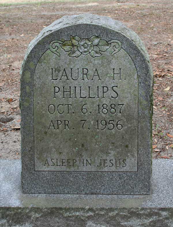 Laura H. Phillips Gravestone Photo