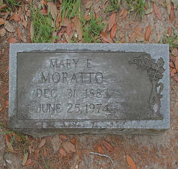 Mary E. Moratto Gravestone Photo