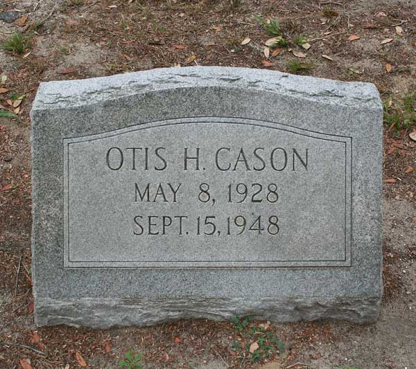 Otis H. Cason Gravestone Photo
