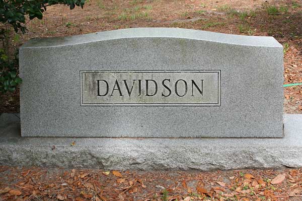  Davidson Family Stone Gravestone Photo