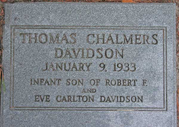Thomas Chalmers Davidson Gravestone Photo
