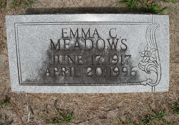 Emma C. Meadows Gravestone Photo