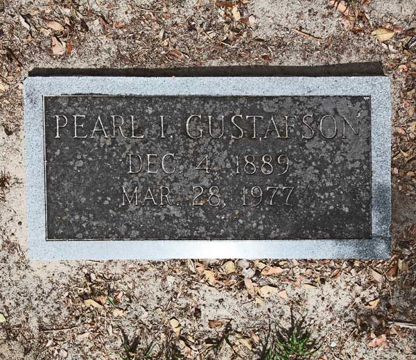 Pearl I. Gustafson Gravestone Photo