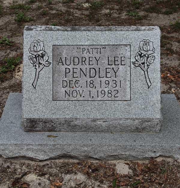 Audrey Lee Pendley Gravestone Photo