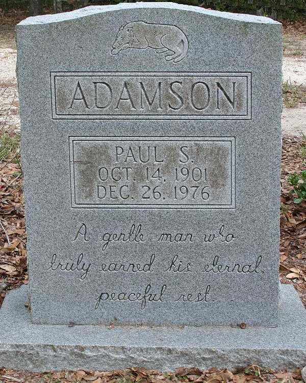 Paul S. Adamson Gravestone Photo