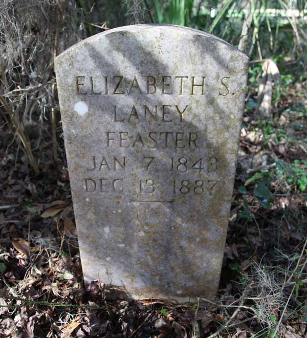 Elizabeth S. Laney Feaster Gravestone Photo