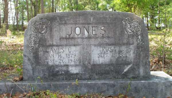 James C. & Rosa E. Jones Gravestone Photo