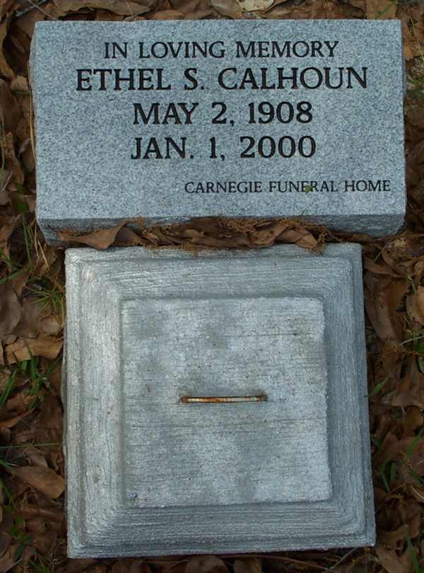 Ethel S. Calhoun Gravestone Photo