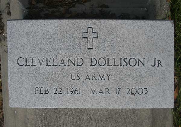 Cleveland Dollison Gravestone Photo