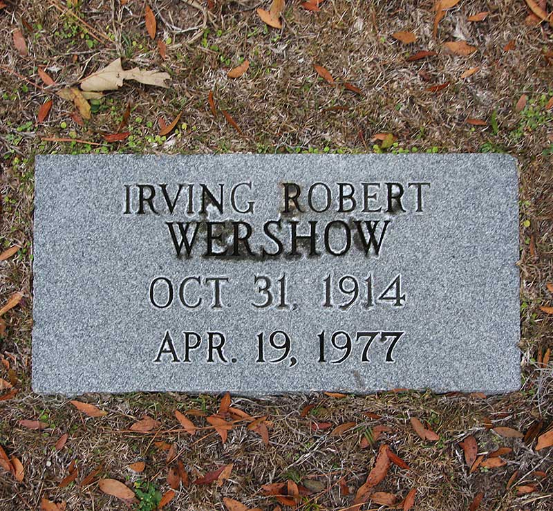 Irving Robert Wershow Gravestone Photo