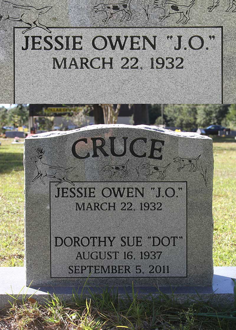 Jessie Owen Cruce Gravestone Photo