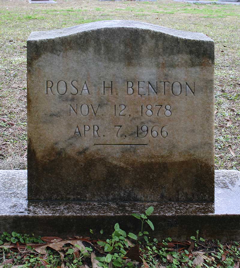 Rosa H Benton Gravestone Photo