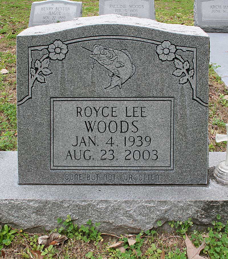 Royce Lee Woods Gravestone Photo
