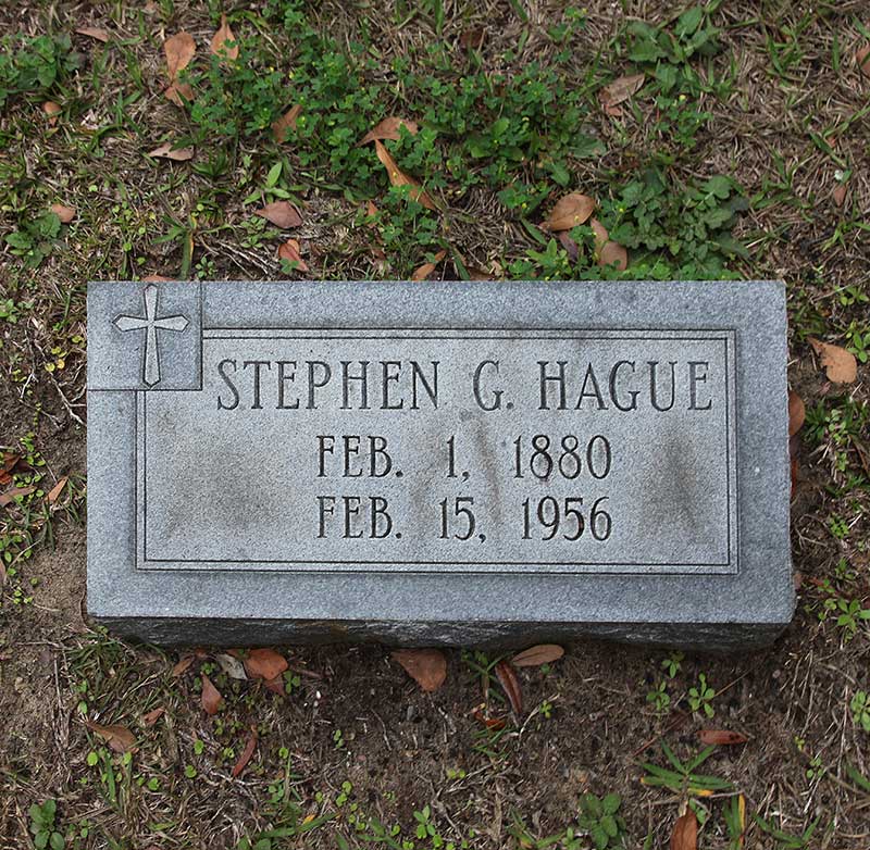 Stephen G. Hague Gravestone Photo