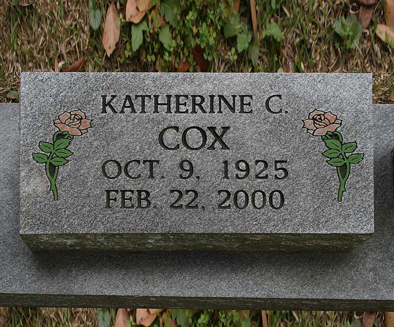 Katherine C. Cox Gravestone Photo