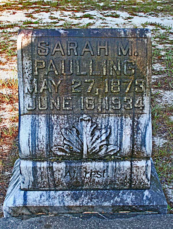 Sarah M. Paulling Gravestone Photo