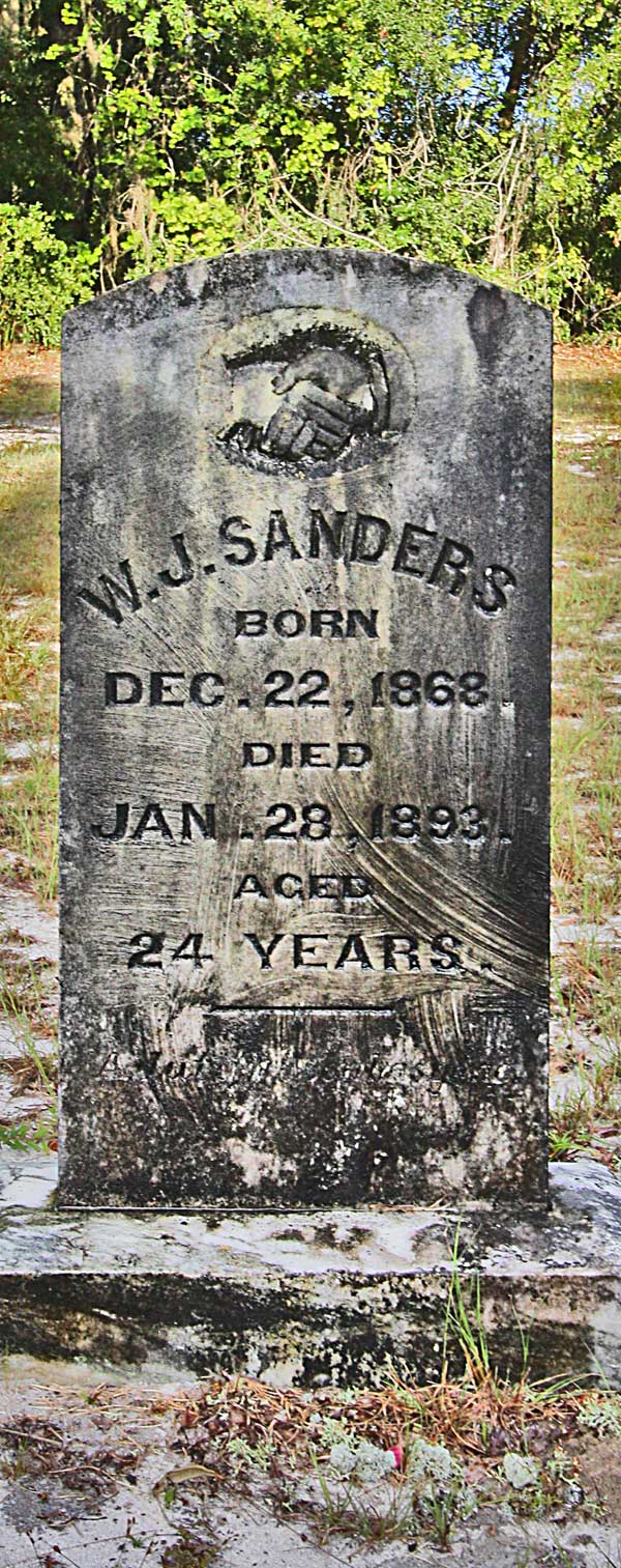 W.J. Sanders Gravestone Photo