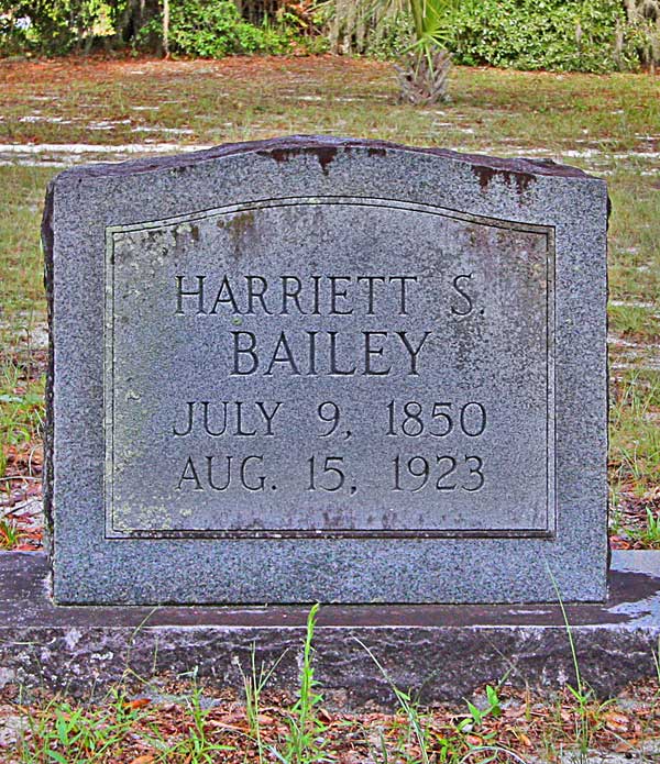 Harriett S Bailey Gravestone Photo
