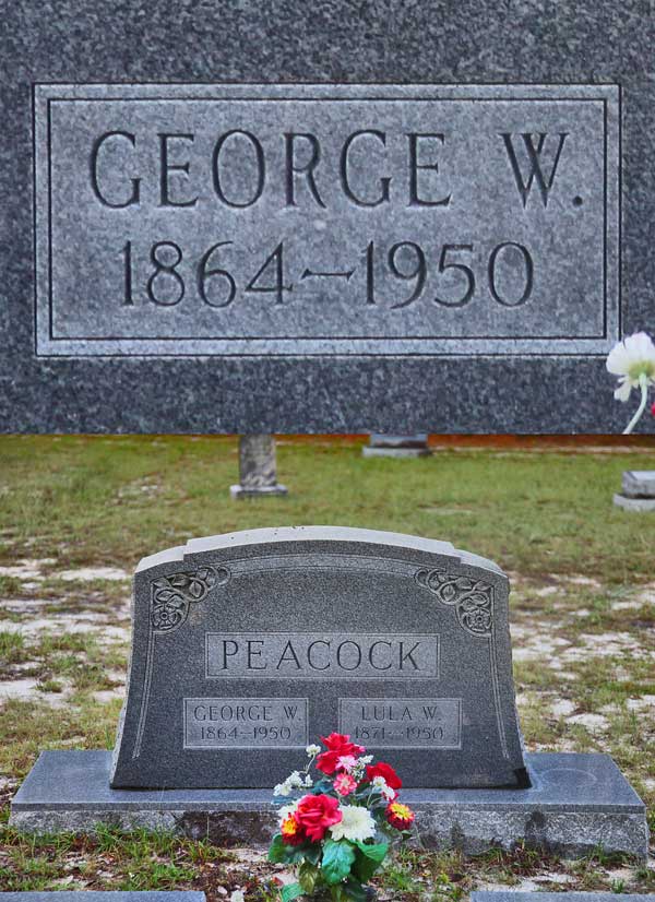 George W. Peacock Gravestone Photo
