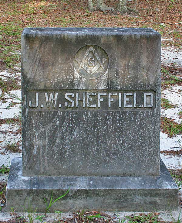 J.W. Sheffield Gravestone Photo