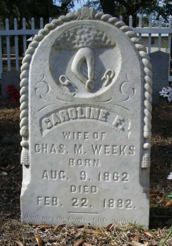Caroline F. Weeks Gravestone Photo