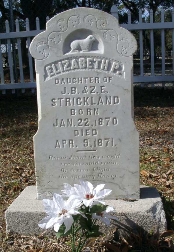 Elizabeth P. Strickland Gravestone Photo