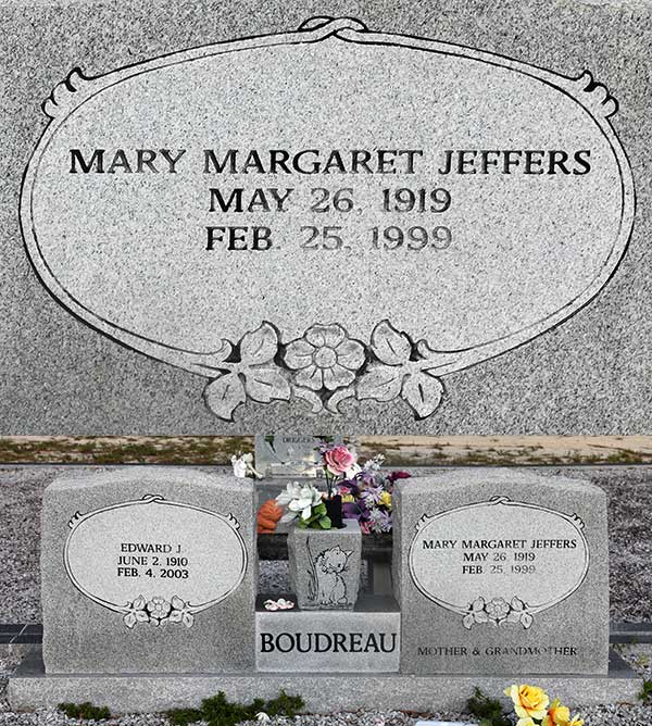 Mary Margaret Jeffers Boudreau Gravestone Photo
