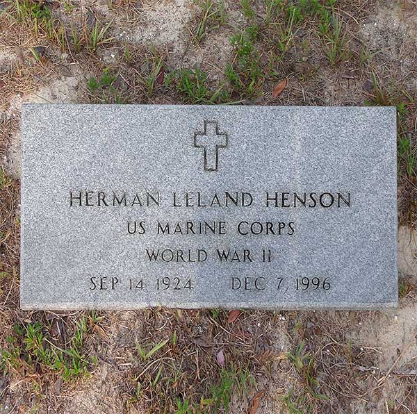 Herman Leland Henson Gravestone Photo