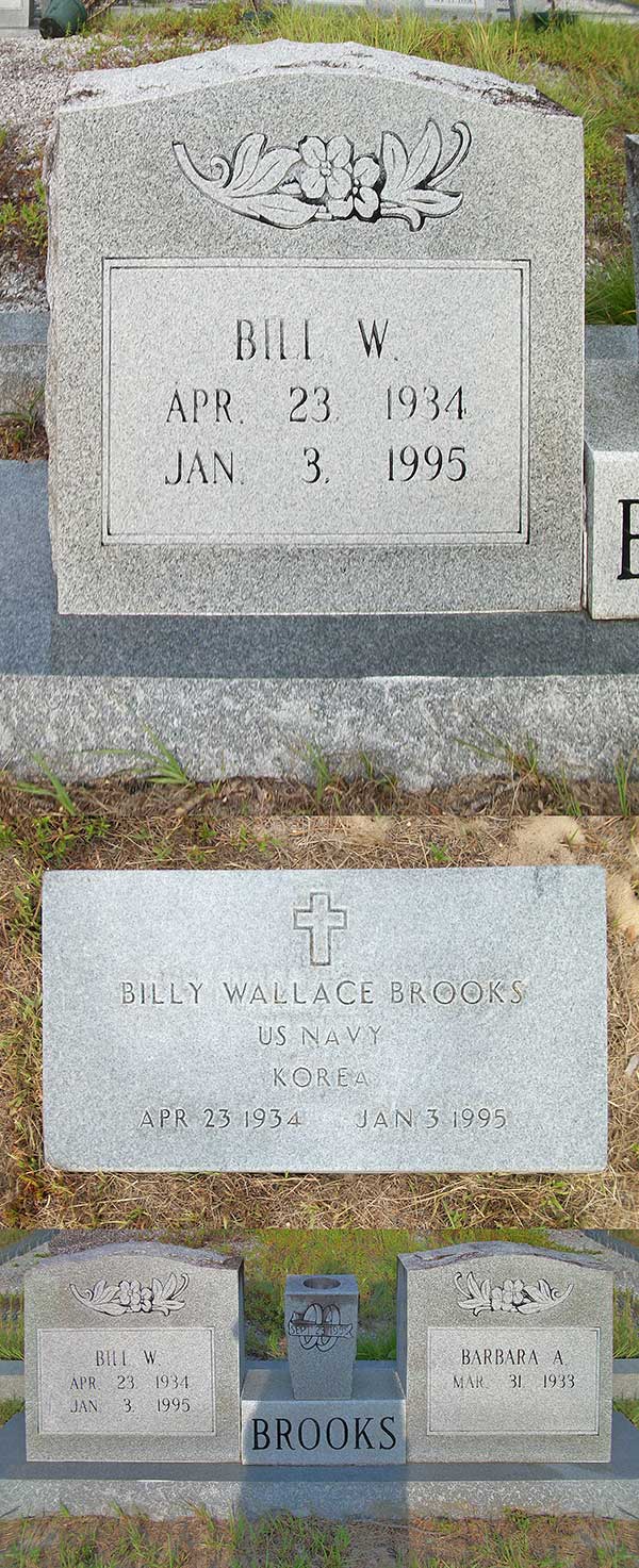 Billy Wallace Brooks Gravestone Photo