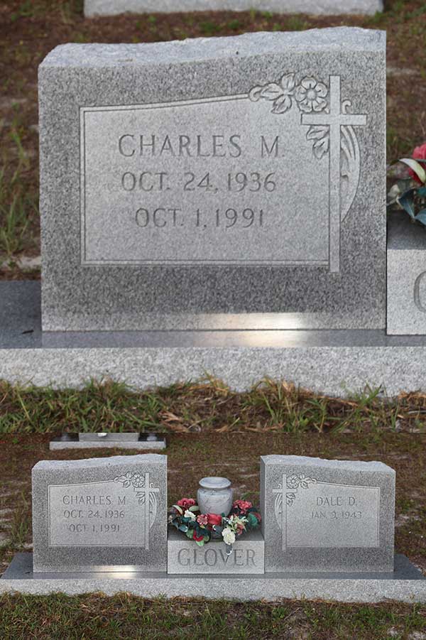 Charles M. Glover Gravestone Photo