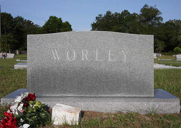  Worley family monument Gravestone Photo