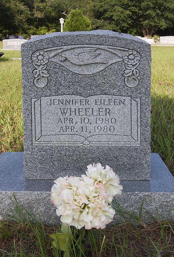 Jennifer Eileen Wheeler Gravestone Photo