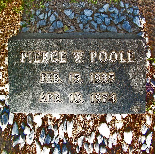 Pierce W. Poole Gravestone Photo