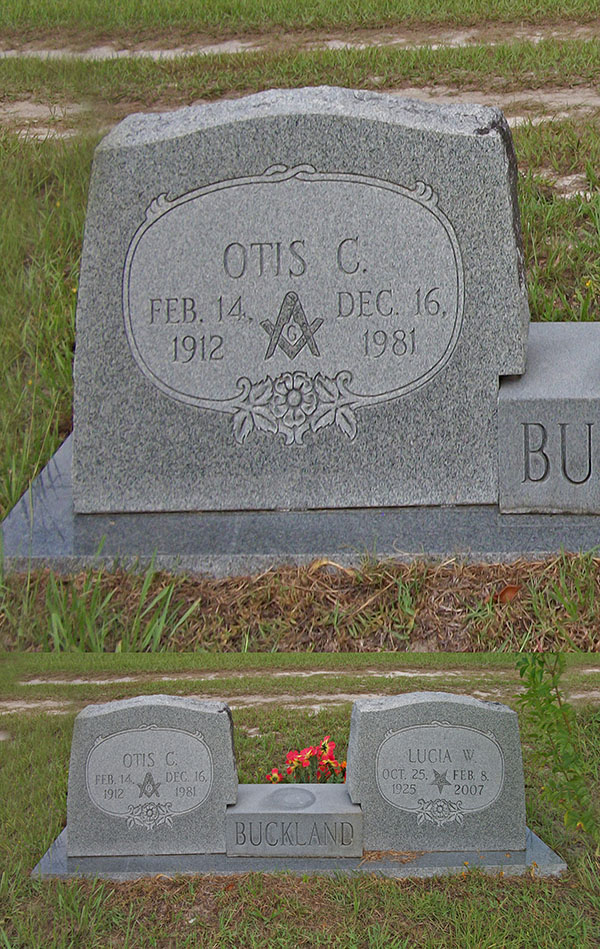 Otis C. Buckland Gravestone Photo