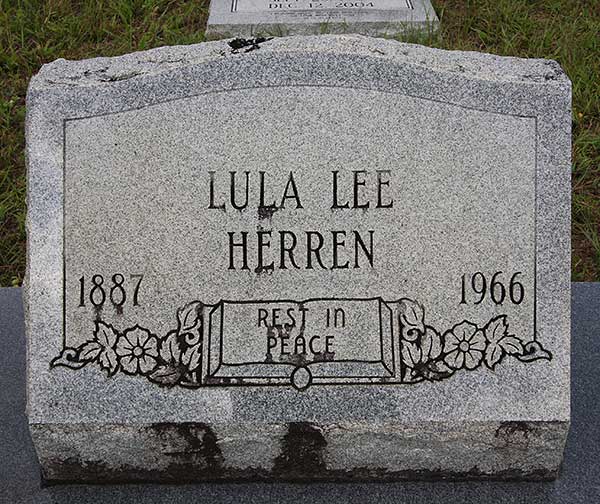 Lula Lee Herren Gravestone Photo