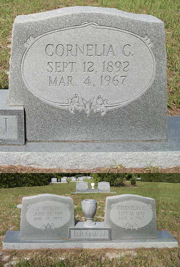 Cornelia C. Brown Gravestone Photo