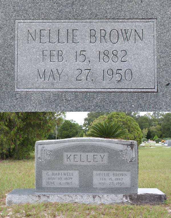 Nellie Brown Gravestone Photo